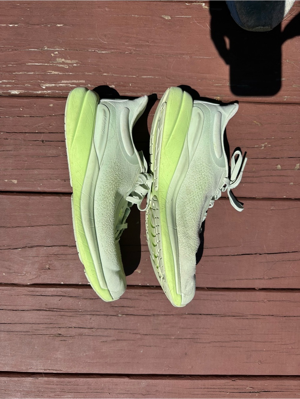 lululemon athletica Light Green and White Women's Sneakers